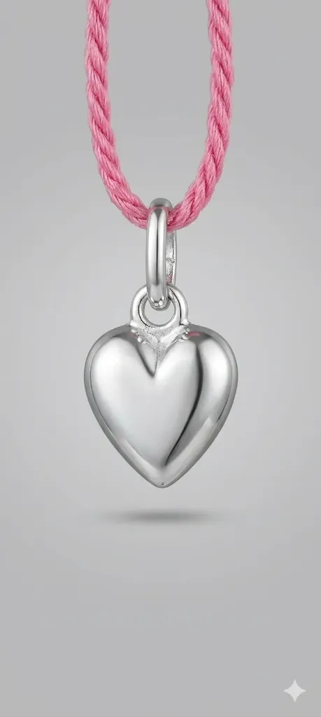 [PSS-PND-1215] Elegant 925 Silver Heart Pendant