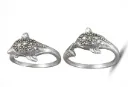 925 Sterling Silver Minji Floral Solitaire Bypass – Adjustable