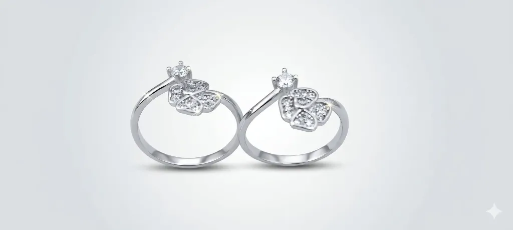 [PSS-MI-SL-1109] 925 Silver Star Motif Adjustable Minji Ring