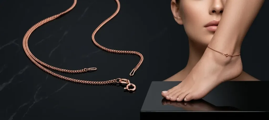 [PSS-CH-605] Rose Gold Cuban Link Chain