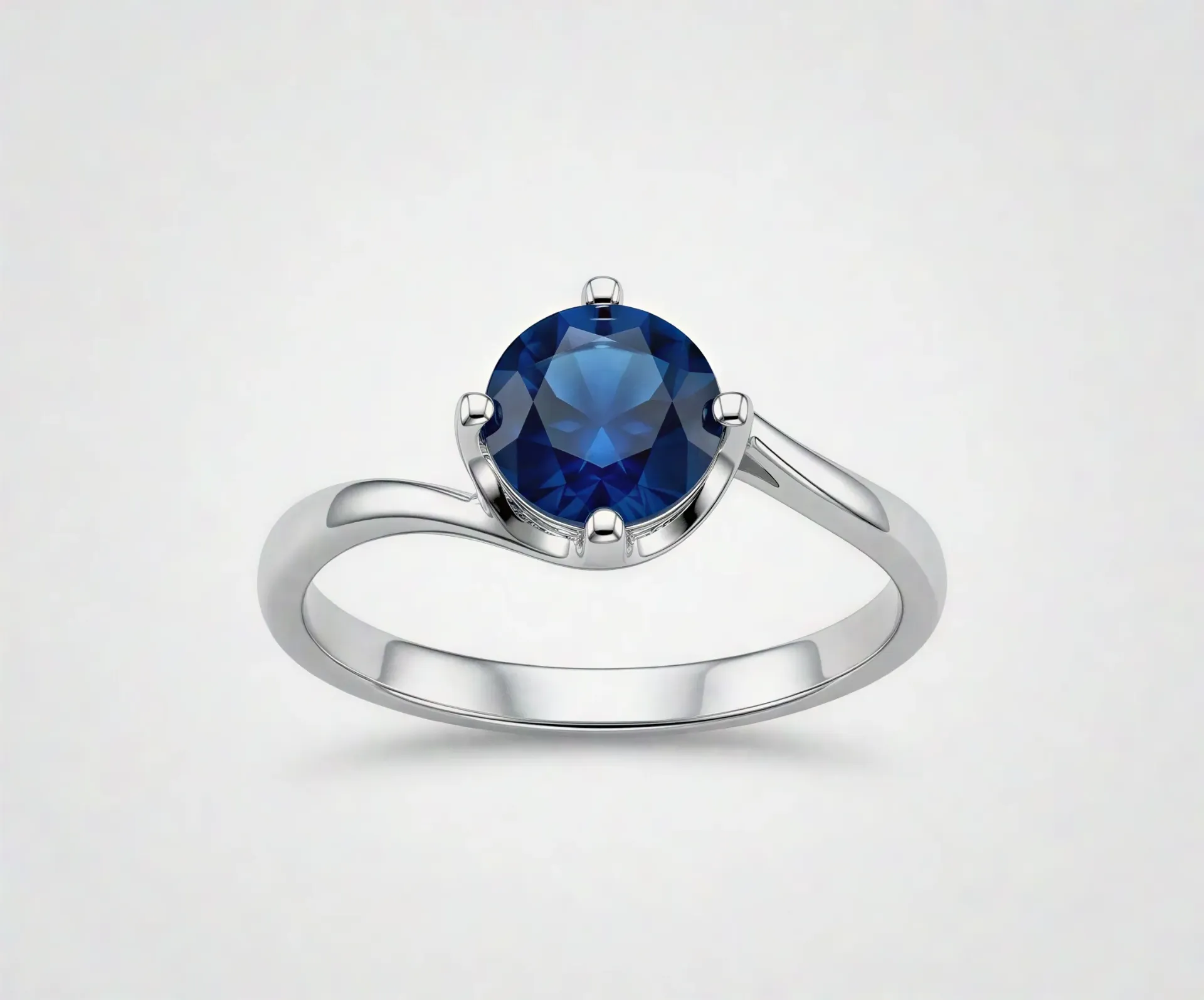 [PSS-R-1352] The Azure Twist Solitaire Ring