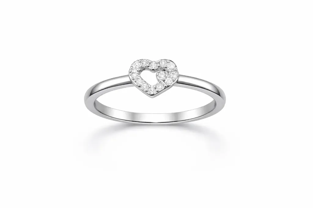 [PSS-R-1377] 925 Sterling Silver Heart Ring