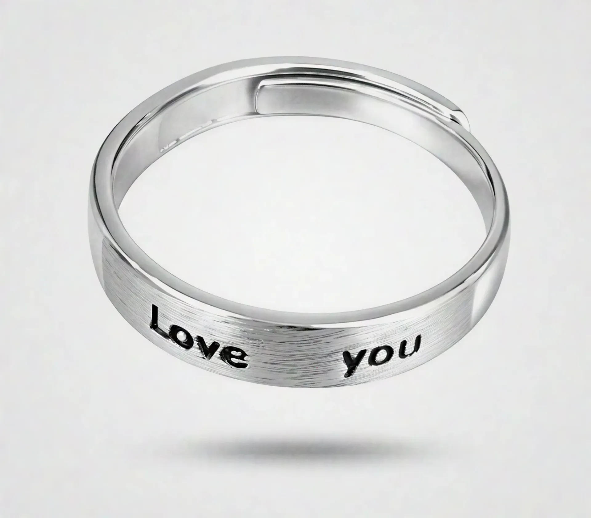 925 Sterling Silver "Love You" Ring