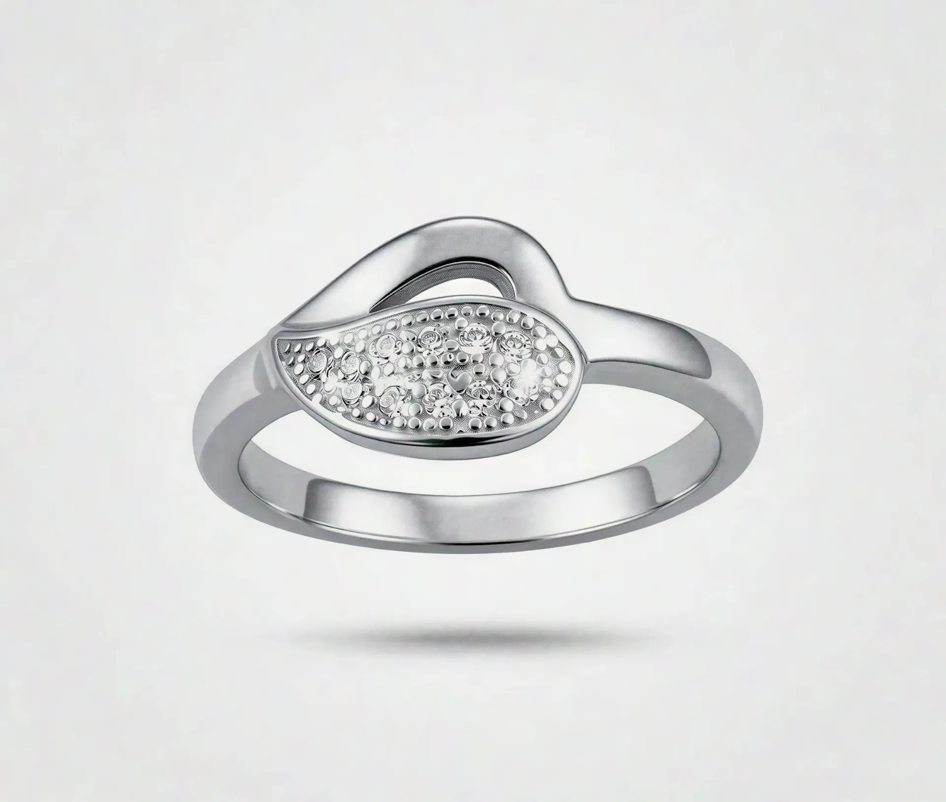 925 Sterling Silver Twin Heart Ring