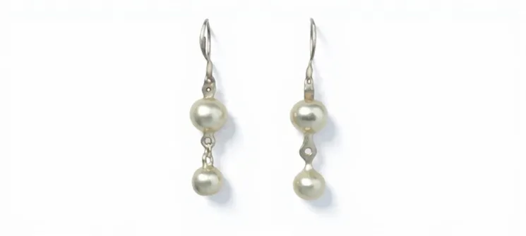 Minimalist Silver Ball Drop Earrings in 925 Sterling Silver