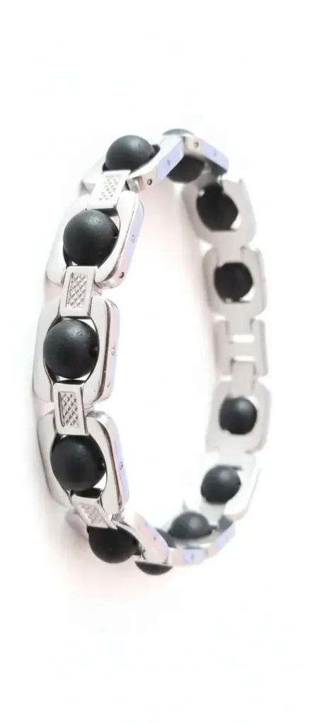 [BR-KA-1001] Matte black spherical beads Karungali Bracelet