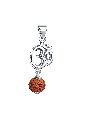 Om Pendant with Rudraksha – Divine Protection & Blessings