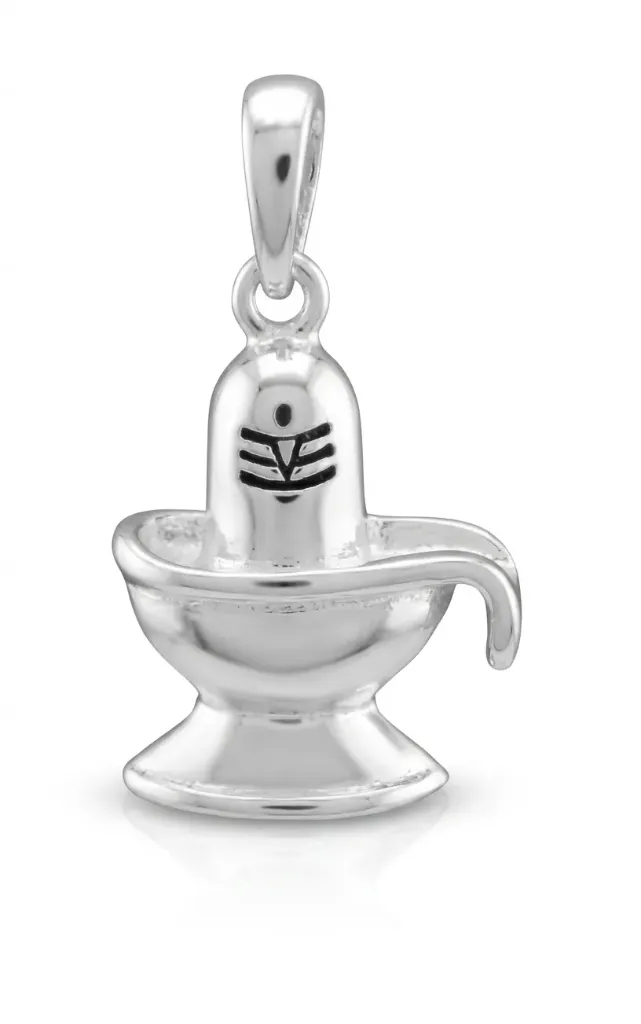 [PSS-PND-1204] Shiva Lingam Silver pendant