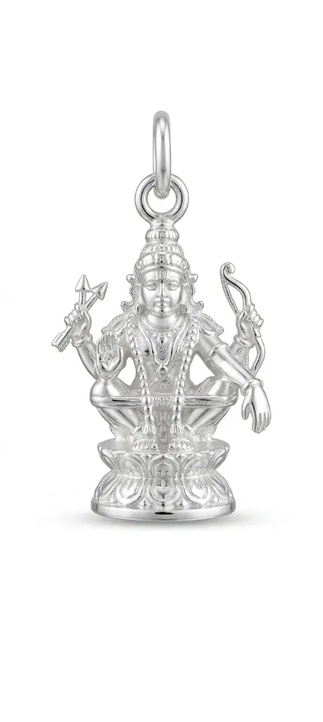 Lord Ayyappa Silver Pendant