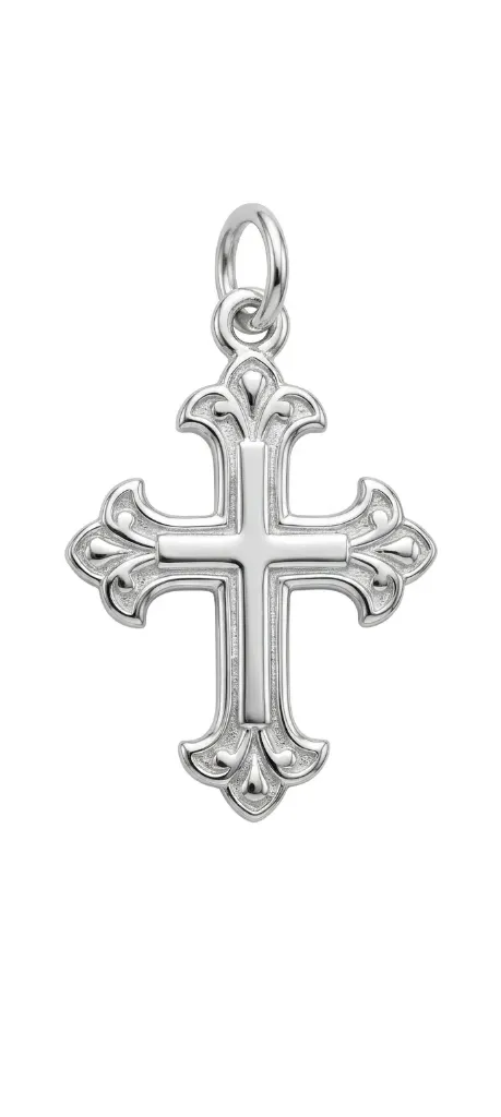 [PSS-PND-1208] Silver Corinthian Cross Pendant
