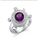 Elegant Purple Stone Ring in 92.5 Sterling Silver – Premium Designer Silver Ring